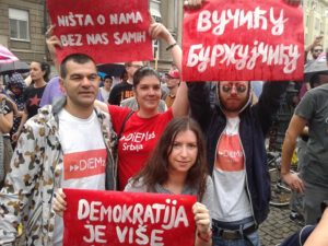 DSC Belgrade at Ne da(vi)mo Beograd protest