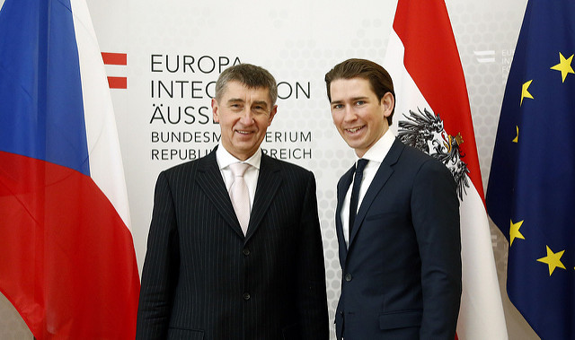 Bundesminister Sebastian Kurz trifft den tschechischen Vizepremier Andrej Babis. Wien, 13.02.2015, Foto: Dragan Tatic